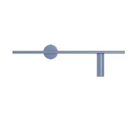 Аплик ALDEX 1104C16_2 TREVO WALL DUSTY BLUE Right