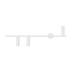 ALDEX 1104Y TREVO WALL 3 WHITE Left