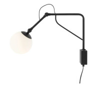 Аплик с ключ ALDEX 1105C1_M SOHO GLASS WALL S BLACK Аплик с ключ ALDEX 1105C1_M SOHO GLASS WALL S BLACK