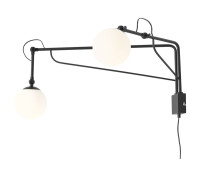 Аплик с ключ ALDEX 1105D1 SOHO GLASS WALL 2 BLACK Аплик с ключ ALDEX 1105D1 SOHO GLASS WALL 2 BLACK