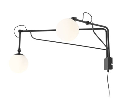 Аплик с ключ ALDEX 1105D1 SOHO GLASS WALL 2 BLACK