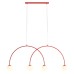 Пендел ALDEX 1116L19_L UNA 4 RED L