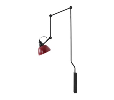 Аплик ALDEX 1141C3_15 AIDA WALL LONG BLACK/RED WINE