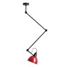 ALDEX 1141PL_G3_15 AIDA CEILING BLACK/RED WINE