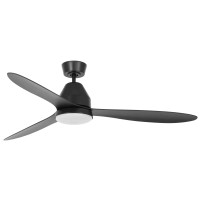 BEACON 80213044 LUCCI AIR CEILING FAN WHITEHAVEN 1 x GX53 17W 3000K LED BLACK DC