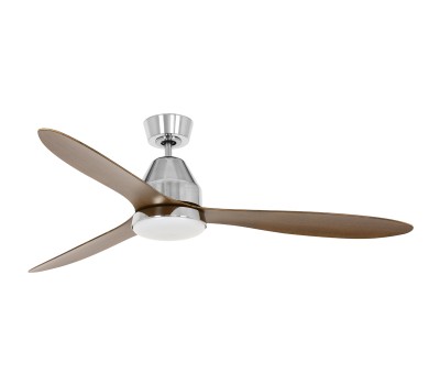Вентилатор BEACON 80213045 LUCCI AIR CEILING FAN WHITEHAVEN 1 x GX53 17W 3000K LED BRUSHED CHROME / KOA DC
