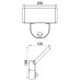 LED фасаден аплик със сензор за движение DEKO LIGHT 731139 ALKES MOTION 21W 3000K
