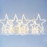 LED светещ гирлянд със звезди EUROLAMP 600-02340 3,6W 2300K 1500mm LED STRING STEADY CURTAIN LIGHT WITH STARS 2300K WITH SILVER CABLE IP44