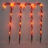 EUROLAMP 600-04702 2,8W 2700K 1500mm LED SOLAR LINE WITH FOUR PLASTIC CANDIES RED AND WHITE 2700K IP44