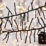 LED светещ гирлянд EUROLAMP 600-11341 7,2W 2300K 9200mm LED STRING CLUSTER LIGHT 2700K WITH 8 FUNCTION AND GREEN PVC CABLE IP44