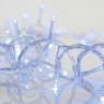 LED светещ гирлянд EUROLAMP 600-11369 6W СИН ЦВЯТ 2000mm LED STRING STEADY CURTAIN LIGHT BLUE COLOR WITH TRANSPARENT CABLE IP44