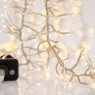 LED светещ гирлянд EUROLAMP 600-18201 3,6W 2700K 2600mm LED STRING CLUSTER LIGHT 2700K WITH 8 FUNCTION AND TRANSPARENT PVC CABLE IP44