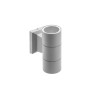 GTV Light LD-BAL2GU10-0M BALEO MINI 2 x GU10 IP54 GREY ROUND FACADE WALL LAMP