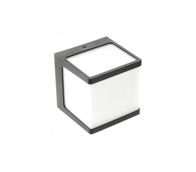 LED фасаден аплик GTV Light LD-NAR10WB-10 NARIN 10W 4000K IP54 BLACK SQUARE FACADE WALL LAMP