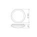 LED фасаден плафон с датчик за движение GTV Light LD-TOK22W-40 TOKIO SENSOR 22W 4000K IP66 WHITE ROUND CEILING MOUNTING LAMP