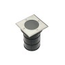 GTV Light ON-ALFAKGU10-06 ALFA 1 x GU10 IP67 SATIN NICKEL SQUARE INGROUND MOUNTING LAMP