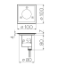 Луна за вграждане в земя GTV Light ON-ALFAKGU10-06-MINI ALFA 1 x GU10 IP67 SATIN NICKEL SQUARE INGROUND MOUNTING LAMP