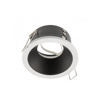 Луна за вграждане GTV Light OP-ELVAOBC-11 ELVA IP54 WHITE / BLACK ROUND RECESSED MOUNTING LAMP