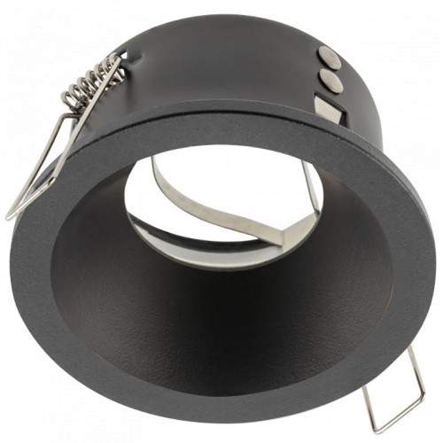 GTV Light OP-ELVAOCC-00 ELVA IP54 BLACK ROUND RECESSED MOUNTING LAMP