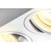 Луна за външен монтаж GTV Light OS-AVB80160KW2-10 AVEIRO DUO 2 x GU10 WHITE SQUARE SURFACE MOUNTING LAMP