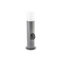 GTV Light OS-CORP40G-30 CORTA 1 x E27 IP44 ANTHRACITE GARDEN BOLLARD LAMP WITH PLUG