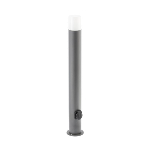 GTV Light OS-CORP80G-30 CORTA 1 x E27 IP44 ANTHRACITE GARDEN BOLLARD LAMP WITH PLUG