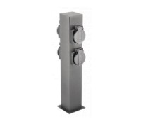 Градински стълб с контакт GTV Light OS-LARGP36G-30 LARGO IP54 ANTHRACITE GARDEN BOLLARD WITH 4pc. PLUG