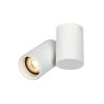 Луна за външен монтаж GTV Light OS-LUP-GU10-00 LUPO 1 x GU10 WHITE ROUND SURFACE MOUNTING LAMP