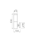 Фасаден аплик GTV Light OS-MILA00A-00 MILAN 1 x E27 IP54 SATIN NICKEL FACADE WALL LAMP