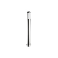 Градински стълб GTV Light OS-MILA10P-00 MILAN 1 x E27 IP54 SATIN NICKEL GARDEN BOLLARD LAMP