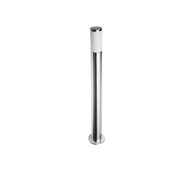 Градински стълб GTV Light OS-MILA10P-00 MILAN 1 x E27 IP54 SATIN NICKEL GARDEN BOLLARD LAMP