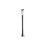 GTV Light OS-MILA10P-00 MILAN 1 x E27 IP54 SATIN NICKEL GARDEN BOLLARD LAMP