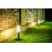 Градински стълб GTV Light OS-MILA45P-00 MILAN 1 x E27 IP54 SATIN NICKEL GARDEN BOLLARD LAMP