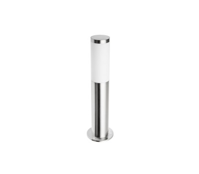 Градински стълб GTV Light OS-MILA45P-00 MILAN 1 x E27 IP54 SATIN NICKEL GARDEN BOLLARD LAMP
