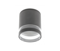 Луна за външен монтаж GTV Light OS-RIV102OKG-30 RIVEN 1 x GU10 IP54 ANTHRACITE ROUND SURFACE MOUNTING LAMP