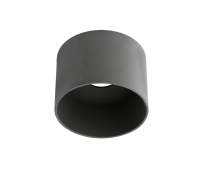 Луна за външен монтаж GTV Light OS-SAKES111-00 SAKURA 1 x GU10 ES111 IP20 BLACK ROUND SURFACE MOUNTING LAMP