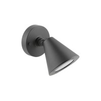 Фасаден аплик GTV Light OS-USTI0UD-30 LUSTINO 1 x GU10 IP44 ANTHRACITE FACADE WALL LAMP