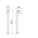 Градински стълб GTV Light OS-USTIP80-30 LUSTINO 1 x GU10 IP44 ANTHRACITE GARDEN BOLLARD LAMP