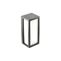 Фасаден аплик GTV Light OS-VASE27B-10 VASTI 1 x E27 IP54 BLACK RECTANGULAR FACADE WALL LAMP