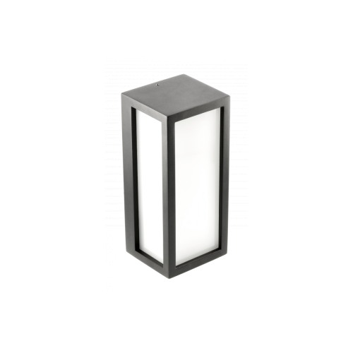 GTV Light OS-VASE27B-10 VASTI 1 x E27 IP54 BLACK RECTANGULAR FACADE WALL LAMP