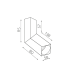 Луна за външен монтаж GTV Light OS-VIRKWW-10 VIRGO 1 x GU10 WHITE SQUARE SURFACE MOUNTING LAMP