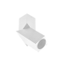 Луна за външен монтаж GTV Light OS-VIRKWW-10 VIRGO 1 x GU10 WHITE SQUARE SURFACE MOUNTING LAMP