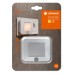 LED лампа за контакт с датчик за движение LEDVANCE 4058075 266780 LUNETTA HALL SENSOR WHITE 0,7W 3000K