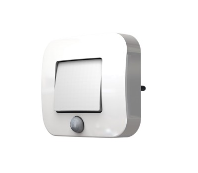 LED лампа за контакт с датчик за движение LEDVANCE 4058075 266780 LUNETTA HALL SENSOR WHITE 0,7W 3000K
