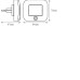 LED лампа за контакт с датчик за движение LEDVANCE 4058075 266780 LUNETTA HALL SENSOR WHITE 0,7W 3000K