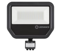 LED фасаден прожектор с датчик за движение Ledvance 4058075 460997 Floodlight PIR SENSOR LED 50W 3000K IP65 BLACK