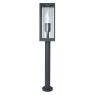 Градински стълб LEDVANCE 4058075 554412 ENDURA CLASSIC FRAME BOLLARD LAMP H600 CLEAR E27 DARK GREY IP44