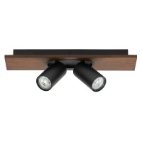 LEDVANCE 4058075 828063 DECOR SPOT MERCURY 2 x GU10 BLACK / WENGE