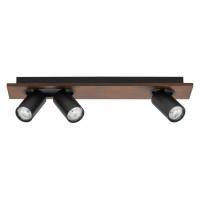 LEDVANCE 4058075 828087 DECOR SPOT MERCURY 3 x GU10 BLACK / WENGE