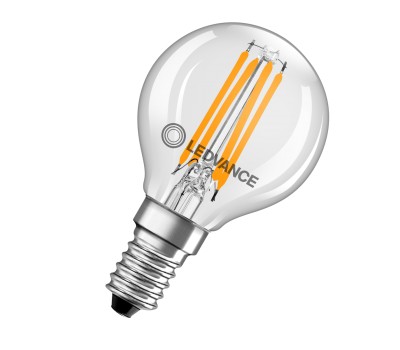 LEDVANCE 4099854 069178 LED CLASSIC P CLEAR CL P45 FILAMENT 4W-40W E14 2700K